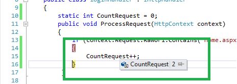 Count number of request